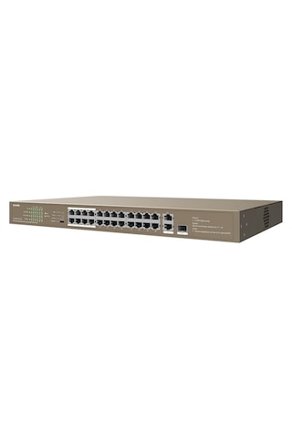 Tenda Tef1126P 24 250W 24 Port Poe Rackmount Switc