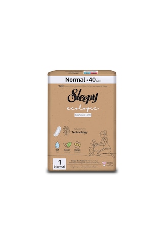 Sleepy Ecologic Premium Plus Günlük Ped Normal Ped 40 Adet