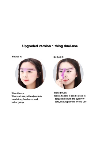 Sones Set Dört Nesil Kaş Kartı Elde Taşınabilir Başlangıç Tam Set Stereo Kaş Kartı Kaş Çizim Yardımı Mor