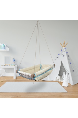 Bundera Wise Asmalı Yaylı Hoppala Ahşap Bebek Hamağı