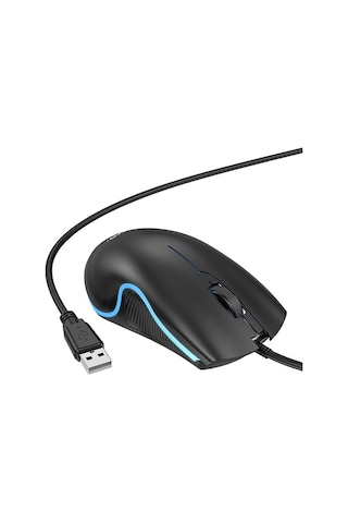 Hoco GM19 RGB Led Işıklı Oyuncu Kablolu Optik Mouse