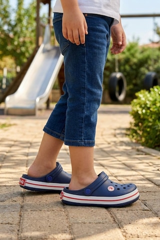 Ayakmod Lacivert Eva Hafif Unisex Çocuk Sabo Terlik 214 F