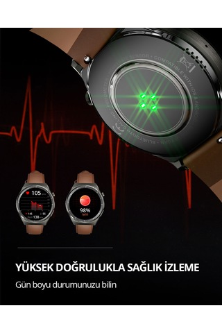 Aukey SW-2U-GY Akıllı Saat (Distribütör Garantili)