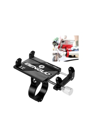 Motosiklet Gidon Alüminyum Alaşımlı Telefon Braketi 001