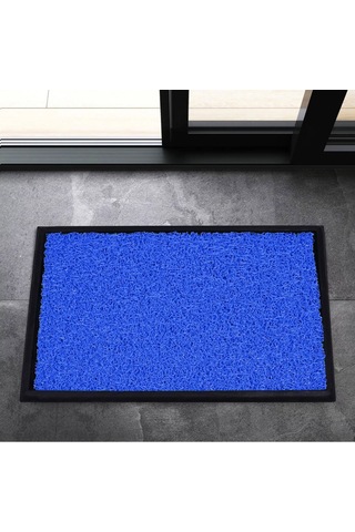 Kauçuk Tabanlı Ve Kauçuk Kenar Çerçeveli Havuzlu Paspası - Mavi