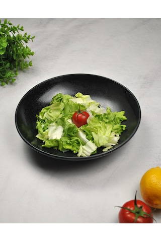 1 Adet Porselen Salata Tabağı 25 Cm Çukur Servis Tabak Sunum Kase