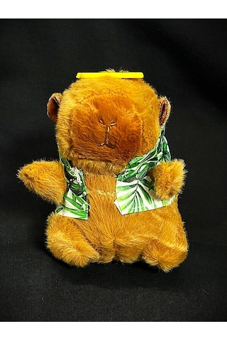 Dükkan Design Capybara Tatilde Peluş Anahtarlık Çok Renkli