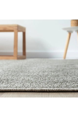 Düz Açık Gri Kılçık Desenli Modern Halı - L665grbo