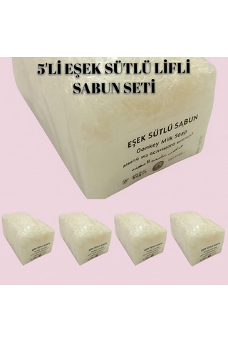 Beş Adet Eşek Sütlü Kabak Lifli Güzellik Sabunu