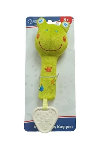 Jusso Çok Amaçlı Dişlik ve Vıkvık Oyuncak-kurbağa Çok Renkli