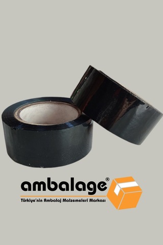 Siyah Koli Bandı 45mm X 100m Renkli Hotmelt Koli Bantı Koli Bant Renkli Bant 1adet Siyah 45 X 75 T