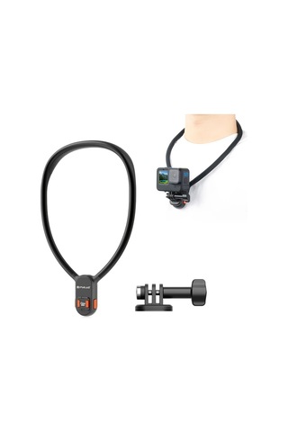 Xuweiwei Puluz Manyetik Hızlı Çıkış Pov Görünüm Montajı İle Tembel Boyun Kolu Siyah Siyah Siyah