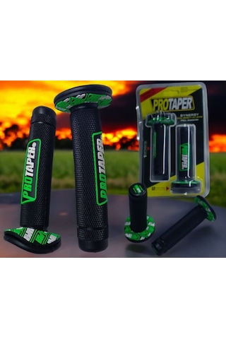 Motosiklet Elcek Tk Protaper Siyah-yeşil Renk