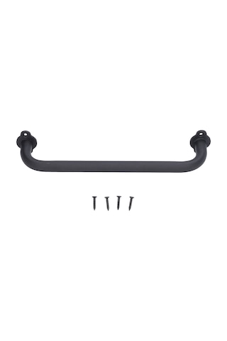 Ahşap Kapı Kolu Mat Siyah Karbon Çelik Garaj Kolu Huiliang