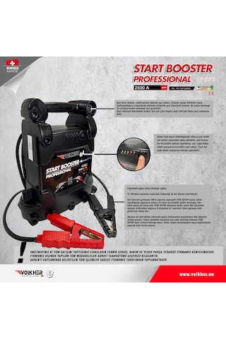 Volkher Booster Akü Takviye Cihazı 12 V - 2500 A