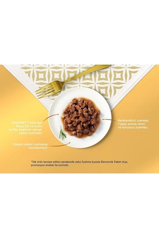 Gourmet Gold Parça Etli Mix Seri Kedi Konservesi 6 Adet X 85 Gr