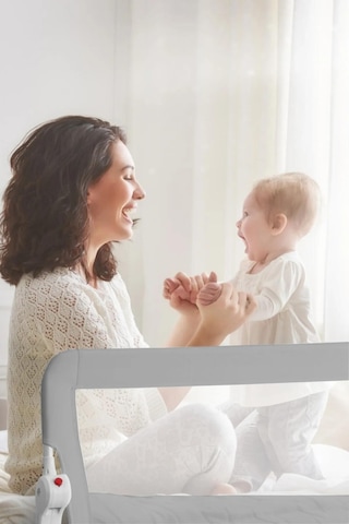 Wellgro 150 65 Cm Gri Renk Yatak Bariyeri, Yatak Korkuluğu