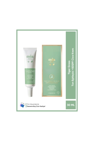 Mia Klinika Tiger Grass Ton Eşitleyici Kızarıklık Karşıtı Cica Krem SPF50+ 30 ML