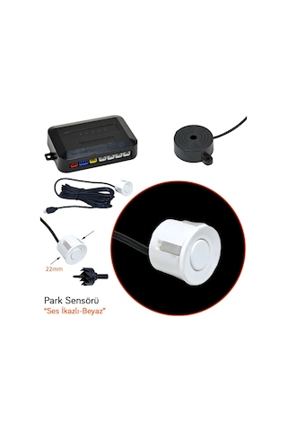 Carub Park Sensörü Ses İkazlı Beyaz 22 Mm 4 Lü Br0015920