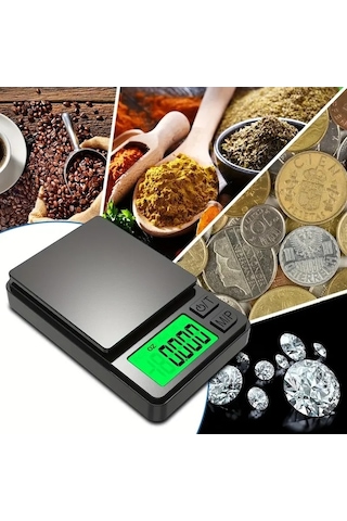 Wondernest Takı Ölçeği Lichen Hassas 500g 0.01g Elektronik Gram Terazi Fu Gümüş
