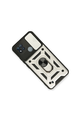 Newface - 10 - Realme C11 2021 Kılıf Pars Lens Yüzüklü Silikon - Csmo-tex - - Gümüş