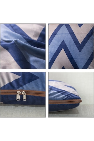 Sones Flamingo Desenli Çok Amaçlı Peluş Battaniye Kare Yastık Yorgan Ofis Araba Yastığı Minder, Boyut: L