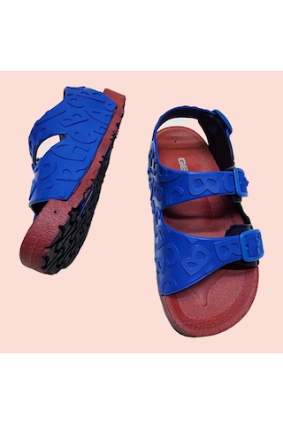 Günlük Kaydırmaz Taban Çift Tokalı Ayarlanabilir Harfli Sandalet 001