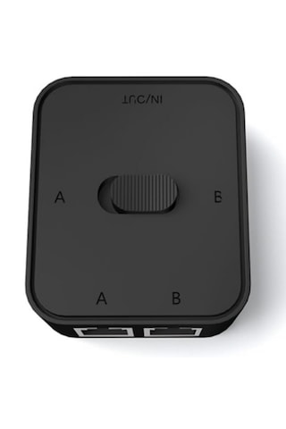 Alfais 4641 2 Port Rj45 Ethernet Switch Çevirici Çoklayıcı