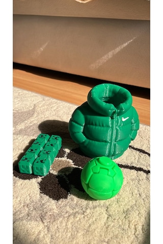 3d Baskı Kalemlik , Stres Küpü Ve Stres Topu Seti Yeşil 3d Baskı Kalemlik , Stres Küpü Ve Stres Topu Seti Yeşil