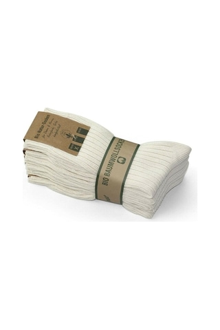 Pallmali Bio Naturel Pamuk 5 Çift Ön Yıkamalı Dikişsiz Unisex Beyaz