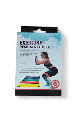 Özel Üretim Egzersiz Fitness Spor Aerobik Bant 5 Li Pilates Yoga Bandı Diğer