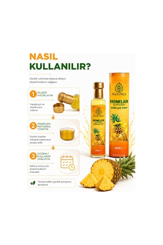 Mervmix Bromelian Şurubu 250 ML