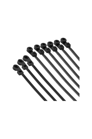 Vida Delikli Kablo Bağı Plastik Kelepçe 100lü Paket Siyah 3.6x150mm