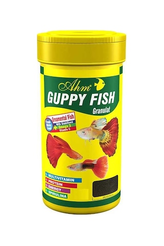 Ahm Guppy Fish Granulat Lepistes Yemi 100 ML Ahm Guppy Fish Granulat Lepistes Yemi 100 ML