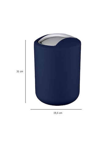 2 Li Çöp Kovası Lacivert Brasil Model 18 X 15 - 31 X 19,5 Lacivert