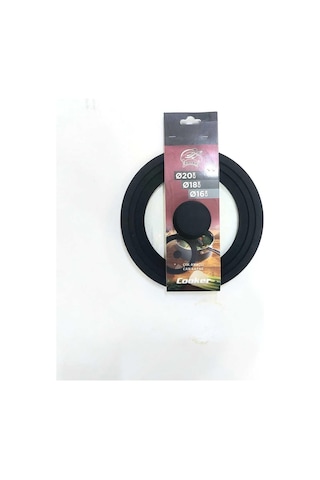 Evrensel 3 Adet 9 Boyutlu Kademeli Silikon Kenarlı Cam Tencere Ve Tava Kapak Seti, 16-32 Cm Çok Renkli