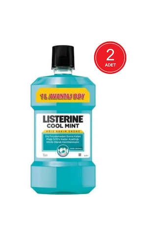 Listerine Cool Mint Ağız Bakım Suyu 2 x 1 L