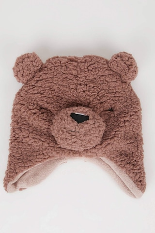 Defacto Kız Bebek Ayıcık Figürlü Pelüş 2li Atkı Boyunluk D1090a524wnpn10 Pembe