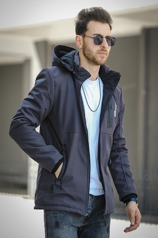 Oksit Majuro Outdoor Su Soğuk Rüzgar Geçirmez İçi Kürklü Dolgulu Softshell Erkek Dağcı Kampcı Kayakcı Montu 001