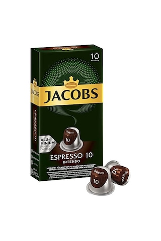 Jacobs Espresso 10 Intenso Nespresso Uyumlu Kapsül Kahve 10 x 10'lu