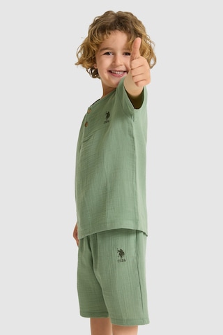 U.s. Polo Assn. Erkek Çocuk Çağla Pijama Takım 50327343-vr016 Cagla