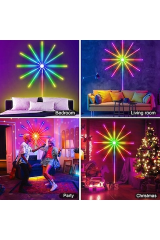 Çap Kayar Animasyonlu RGB Yıldız Led Işık 115 CM  5V USB