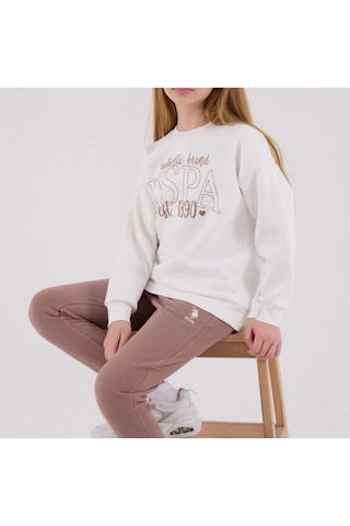 U.S. Polo Assn. Eşofman Takımı Us2316-4 Beyaz Beyaz