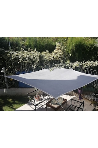 Nzl File Ambalaj Gölgelik File - Çit Filesi - 95'lik Şeritli Halkalı - Gri - Gölgelik Tente - Bahçe Gölgelik - Çit Örtüsü