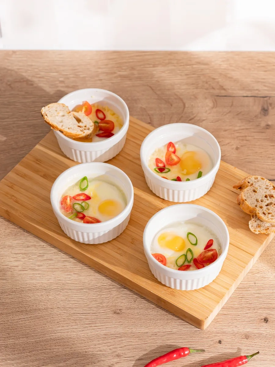 Atmosphere Of Art Porselen Fırın Kapları Ve Kokotni Seti, 4 Parça 135470958 Beyaz