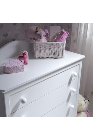 Meltem Kids Classy Beyaz Genç Odası Şifonyer