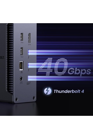 Ugreen Revodok Max 213 Thunderbolt 4 Bağlantı İstasyonu 40 Gb/sn Çift 4k 60hz, Tek 8k Ekran , Dizüstü Bilgisayar İçin 13'ü 1 Arada Bağlantı İstasyonu 90 W Şarj, 2,5 Gb/sn Ethernet, Microsd Ve Sd 4.0, 3,5 Mm Aux