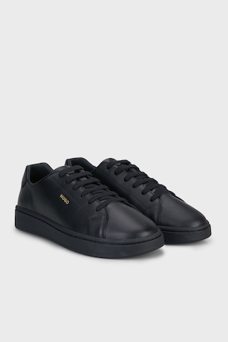 Hugo Deri Logolu Sneaker Ayakkabı Erkek Ayakkabı 50569002 007 Siyah