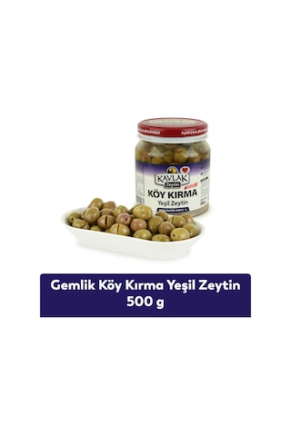 Kavlak 500 Gr Gemlik Taze Köy Kırma Yeşil Zeytin