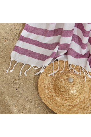 Karaca Home Lina Peştamal Plaj Havlusu Mürdüm